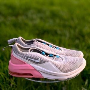 Toddler Nike Sneakers - Air Max Motion 2 Girls Running Shoes - Gray Pink White